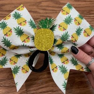 pineapple cheer bow